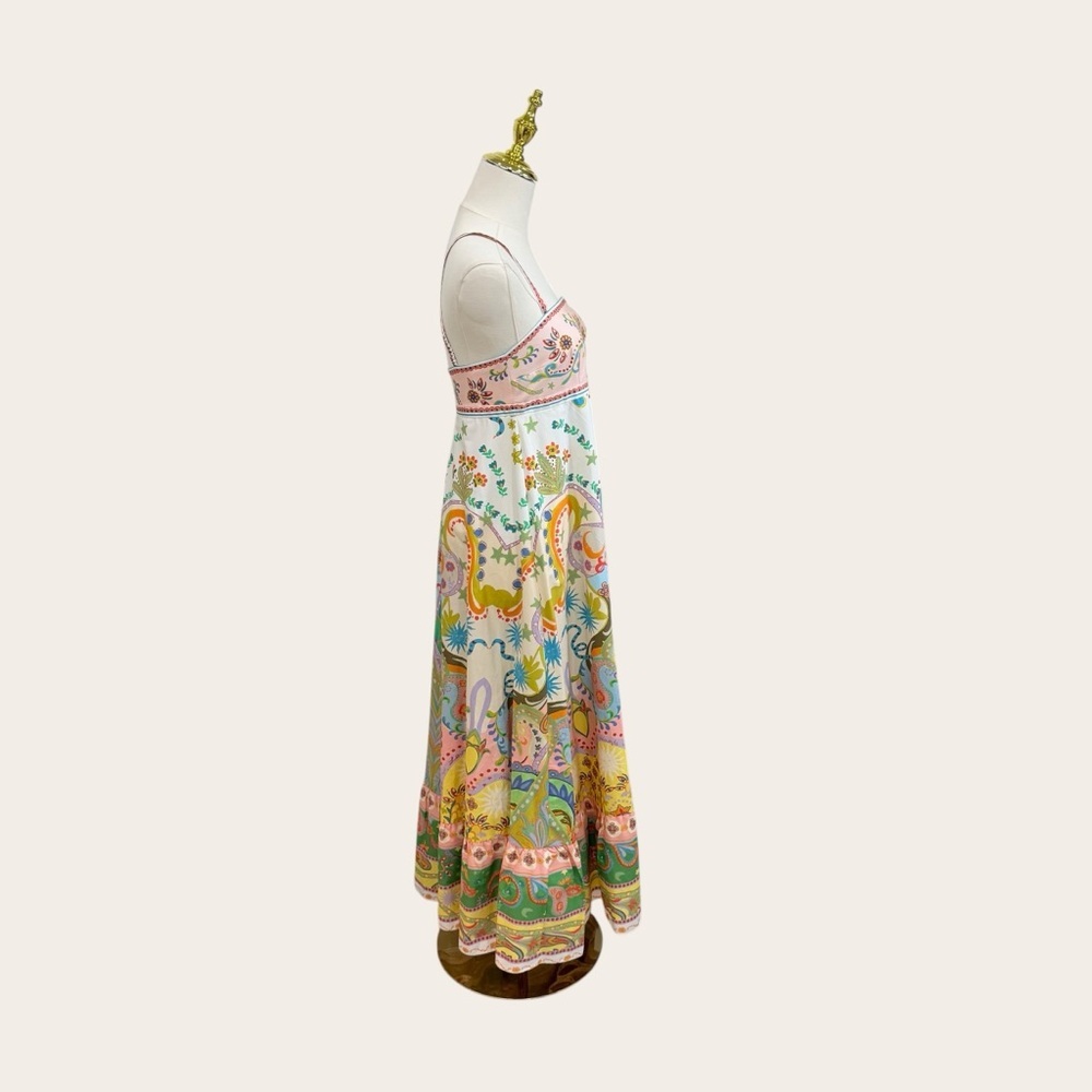 Antonio Melani Anne Celestial Print Square Neck Sleeveless A-Line Maxi Dress NWT - Picture 12 of 15